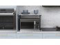 Помощна етажерка за кухня Kitchen 301 (бетон/черно)
